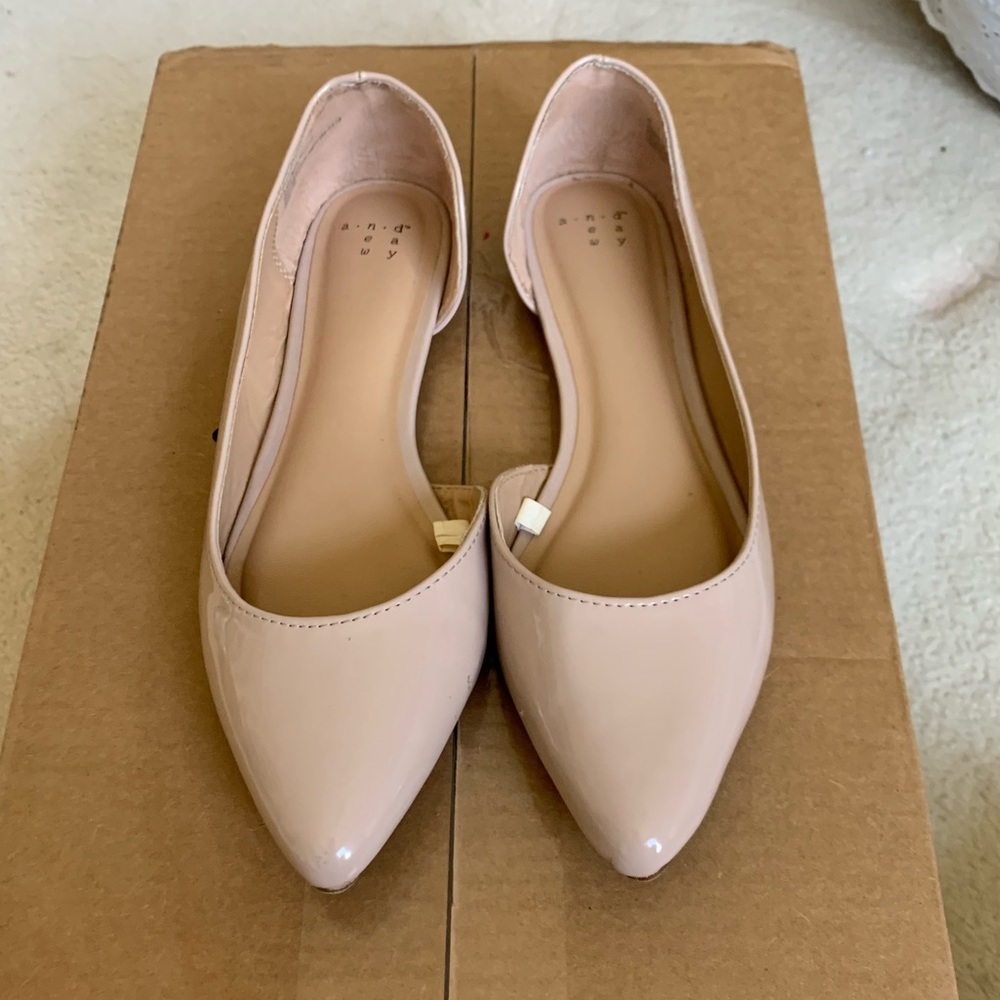 Blush Patent Leather Flats